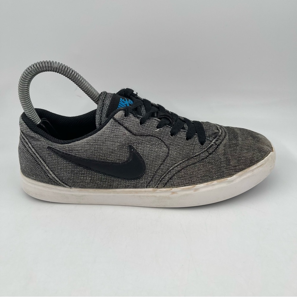 Nike Unisex Kids SB Black White Check Canvas Shoe Lace Up Sneaker - Size 5.5 Y